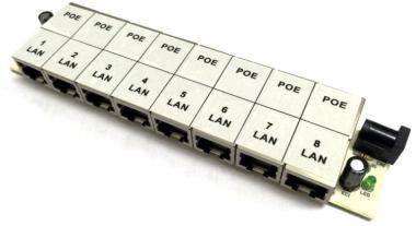 POE tápfeladó  8 port tokozatlan