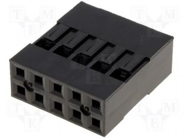 NDR-10 Csatlakozó ház PIN:10, érintkező nélkül,2x5