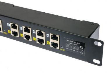 POE panel 12 port, rack Gigabit