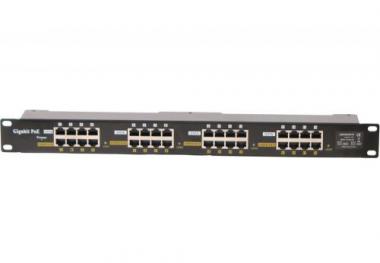 POE tápfeladó 16 port, rack Gigabit