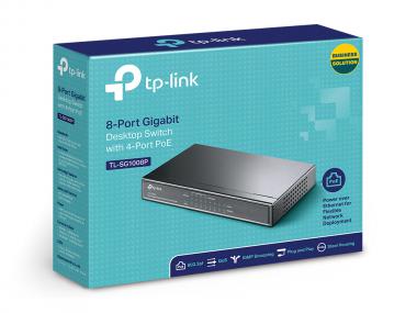 TP-Link TL-SG1008P 4+4 portos Gigabit POE switch