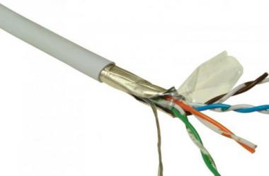 FTP kábel CAT5E fali, beltéri, Optro-Net PVC