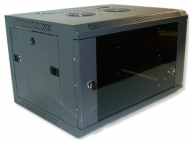 X-Tech - 9U fali rack szekrény 600x450 sötétszürke
