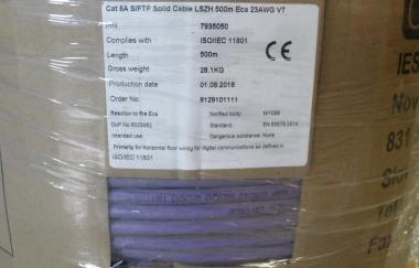 S/FTP kábel CAT.6A fali, beltéri Optro-Net, LSNH