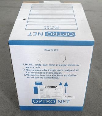 UTP kábel CAT6 fali, beltéri, Optro-Net PVC