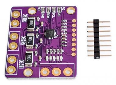 DIY INA3221 DC áram/feszültség monitor modul, 3ch.