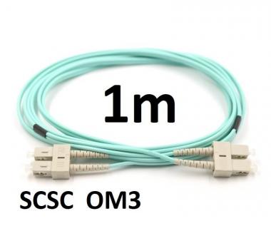Optikai patch SC/UPC-SC/UPC MM OM3 DX 3mm 1m