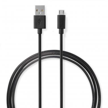 USB fali töltő (NEDIS) 5V 2.1A + micro USB kábel