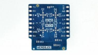 Wemos D1 Mini IR Controller Shield V1.0.0