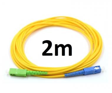 Optikai patch SC/APC-SC/UPC SM SX simplex 3mm 2m