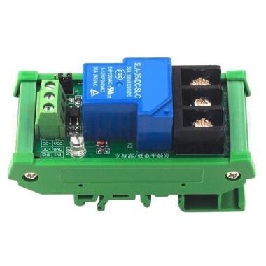 DIY Relé modul DIN sínre 5V (250V/30A)Optocsatoló