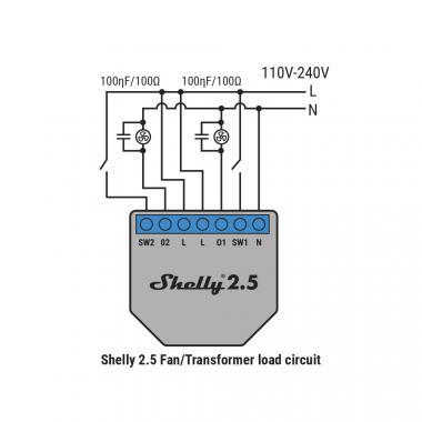 Shelly RC snubber zavarszűrő