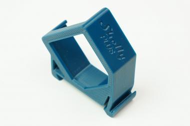 DIN sín adapter Shelly Plus Türkizkék szimpla 45°