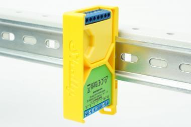 DIN sín adapter Shelly RGBW2,Dimmer2 Sárga dupla
