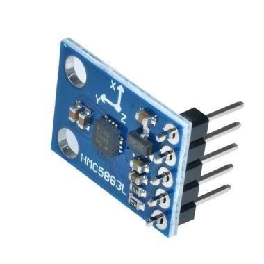 DIY HMC5883L Iránytű, mágnesesslég érzékelő modul