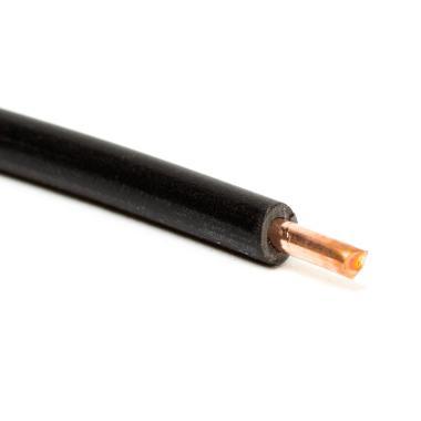 H07V-U(MCU) 1,5mm2 tömör rézvezeték Fekete PVC