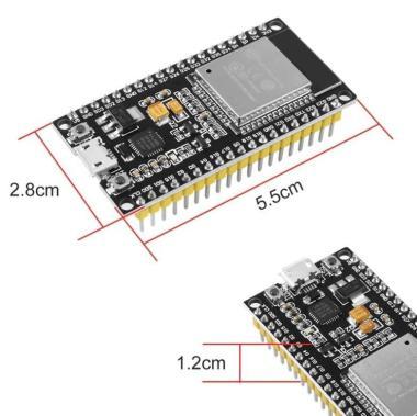NodeMCU-ESP-32S (W) ESP32-WROOM-32D, CP2102, 38p
