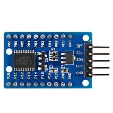 DIY PCF8575 16 csatornás I/O bővítő modul I2C