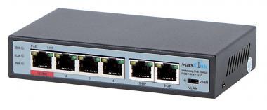 MaxLink PSBT -6-4P-250 4 portos POE switch + táp
