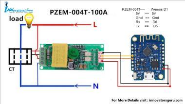 PZEM-004T-100A(V3.0) CCT AC fogyasztás mérő modul