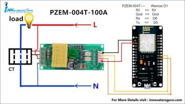 PZEM-004T-100A(V3.0) CCT AC fogyasztás mérő modul