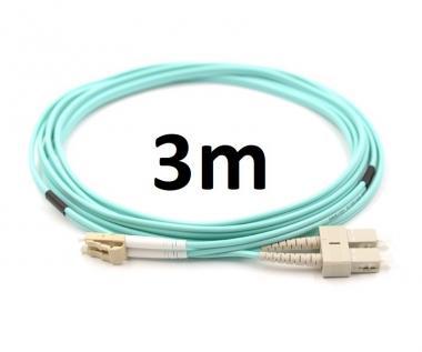 Optikai patch SC/UPC-LC/UPC MM OM3 DX 3mm 3m