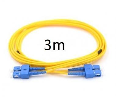 Optikai patch SC/UPC-SC/UPC SM DX duplex 3mm 3m