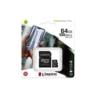 Kingston MicroSDHC 64GB Canvas Select Plus mem.k+A