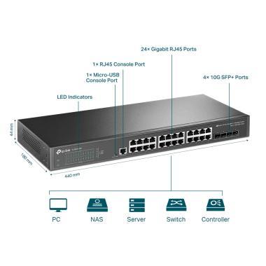 TP-Link TL-SG3428X 24 GB 4 SFP+Port Managed switch