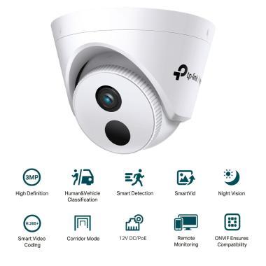 TP-Link VIGI C430I 2.8mm 3MP kültéri Turret kamera