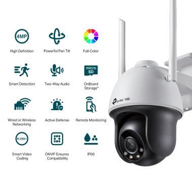 TP-Link VIGI C540 Wi-Fi 4 MP Full-Color PT Camera