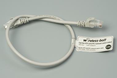 CAT5e UTP szerelt patch kábel  0.5m szürke