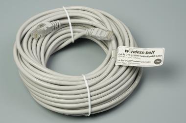 CAT5e UTP szerelt patch kábel 15m szürke