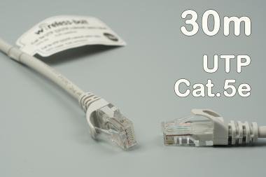 CAT5e UTP szerelt patch kábel 30m szürke
