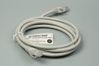 CAT6 UTP szerelt patch kábel  2m szürke