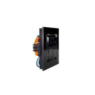 Shelly Wall Switch fali villanykap,4 gombos,FEKETE