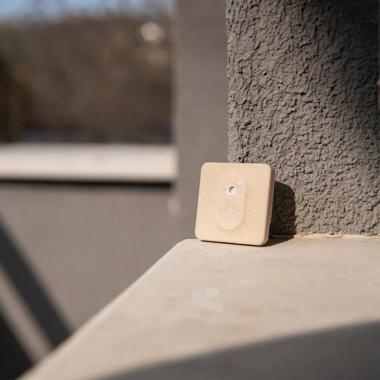 Shelly BLU H&T kültéri Bluetooth szenzor, mokka