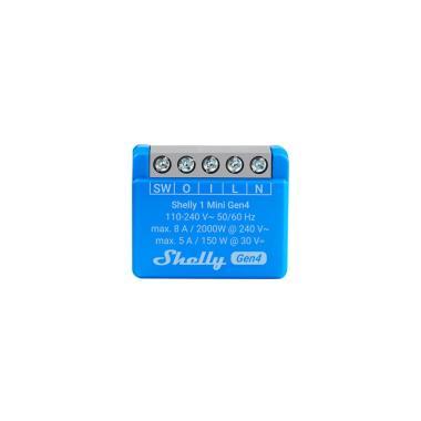 Shelly 1 MINI Gen4 WiFi+BT/ZB 1 áramkörös okosrelé