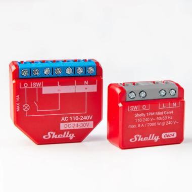 Shelly 1PM MINI Gen4 WiFi+BT/ZB 1 áramkör okosrelé
