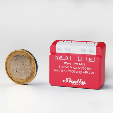 Shelly Qubino WAVE 1PM Mini okosrelé, Z-Wave