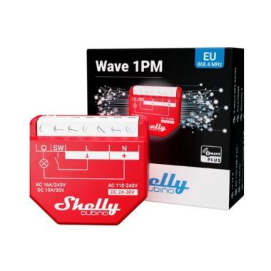 Shelly Qubino Wave 1PM okosrelé fogyasztásm Z-Wave