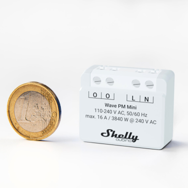 Shelly Qubino WAVE PM Mini okosrelé, fogy.mérővel