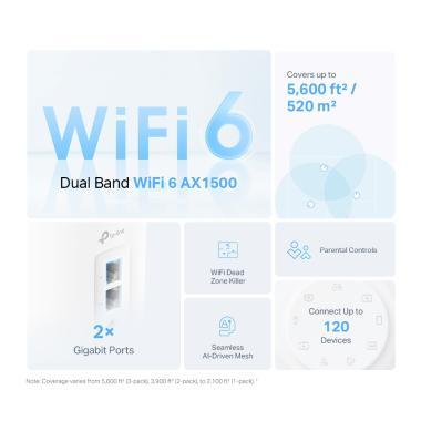 TP-Link Deco X10 AX1500 Wi-Fi6 Mesh rendszer 1pack