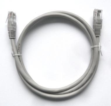 CAT6 UTP szerelt patch kábel  1m szürke