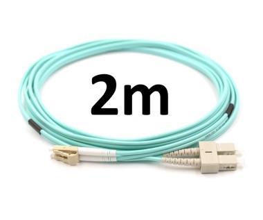 Optikai patch SC/UPC-LC/UPC MM OM3 DX 3mm 2m
