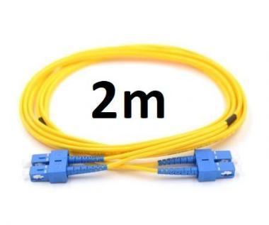 Optikai patch SC/UPC-SC/UPC SM DX duplex 3mm 2m PT