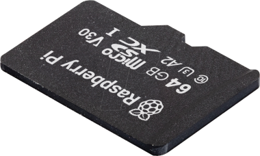 Raspberry Pi 64GB microSD card A2, programmed