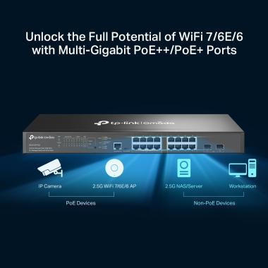 TP-Link SG3218XP-M2 18 Port GB Switch 8 PoE+Port
