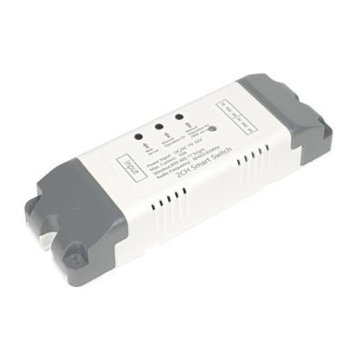 SmartWise 7V-32V WiFi+RF relé 2 csatornás, tokban