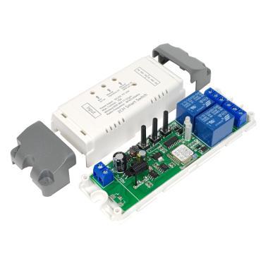SmartWise 7V-32V WiFi+RF relé 2 csatornás, tokban